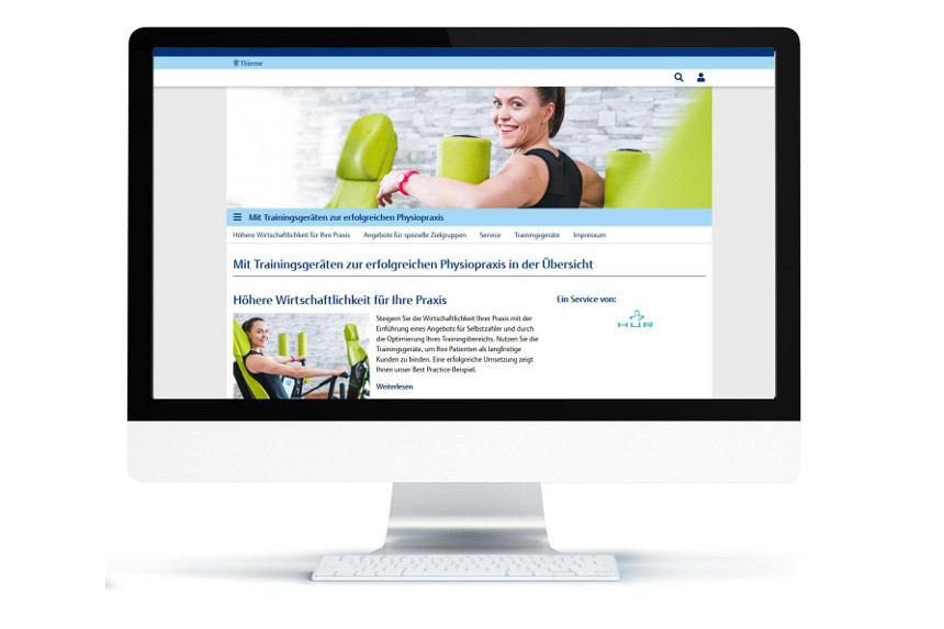 Thieme Infothek Physiotherapie: Mit Trainingsgeräten zur erfolgreichen Physiopraxis