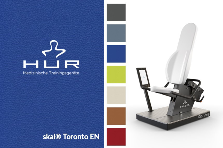 Neue Polster Standardfarben bei HUR Trainingsgeräten skai Toronto
