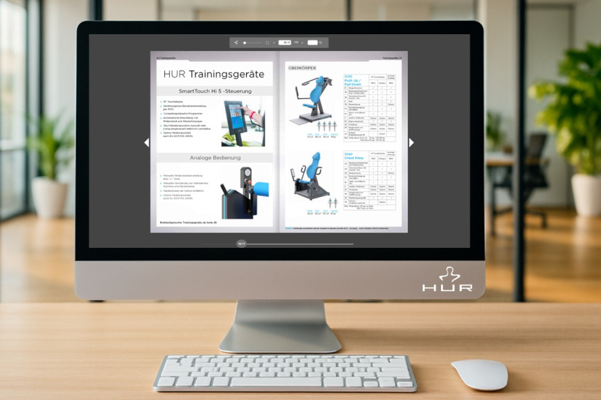 HUR Produkt Katalog zum Durchblättern auf der Webseite