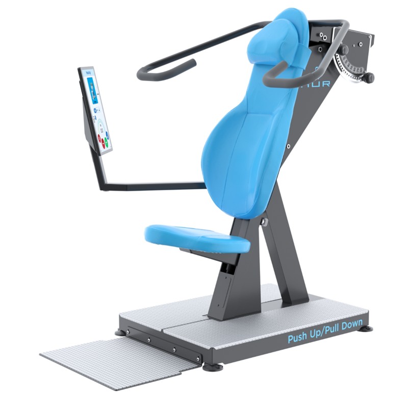 HUR Krafttraingsgerät Fitnessgerät Trainingsgerät Therapiegerät Oberkörper Premium Line 5120 Hi5 Push up Pull down Schultern Arme Brust Muskulatur