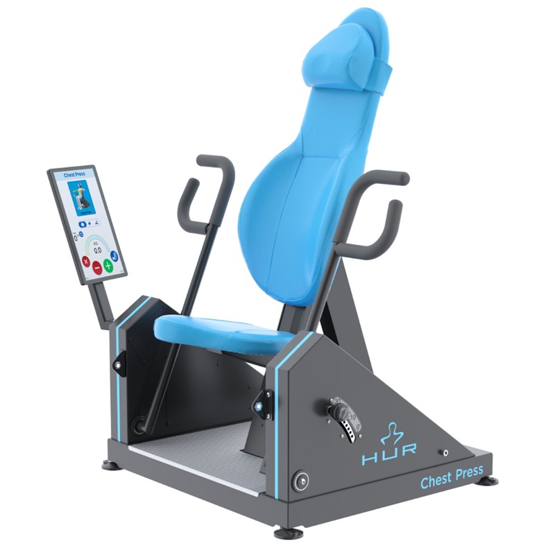 HUR Krafttraingsgerät Fitnessgerät Trainingsgerät Therapiegerät Oberkörper Premium Line 5140 Hi5 Chest Press Rehab Brust Arme Muskulatur