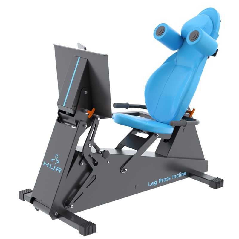 HUR Krafttraingsgerät Fitnessgerät Trainingsgerät Therapiegerät Beine Premium Line 5545 Hi5 Leg Press Incline Beinpresse Funktionsstemme Oberschenkel Muskulatur