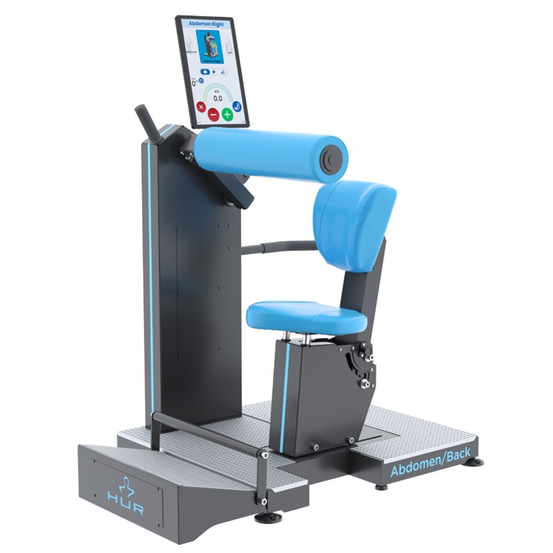 HUR Krafttraingsgerät Fitnessgerät Trainingsgerät Therapiegerät Rumpf Easy Access 9310 Hi5 Abdomen Back Rehab Rollstuhl Behinderung Bauch Rücken Muskulatur Reha-Gerät